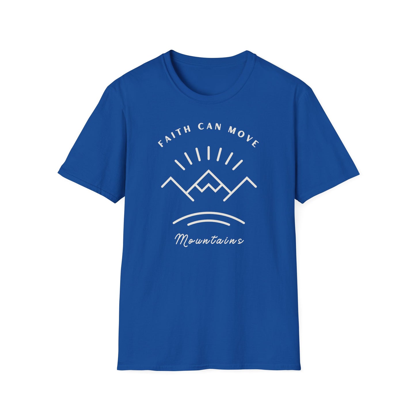 FAITH CAN MOVE MOUNTAINS Softstyle T-Shirt - (many color options)
