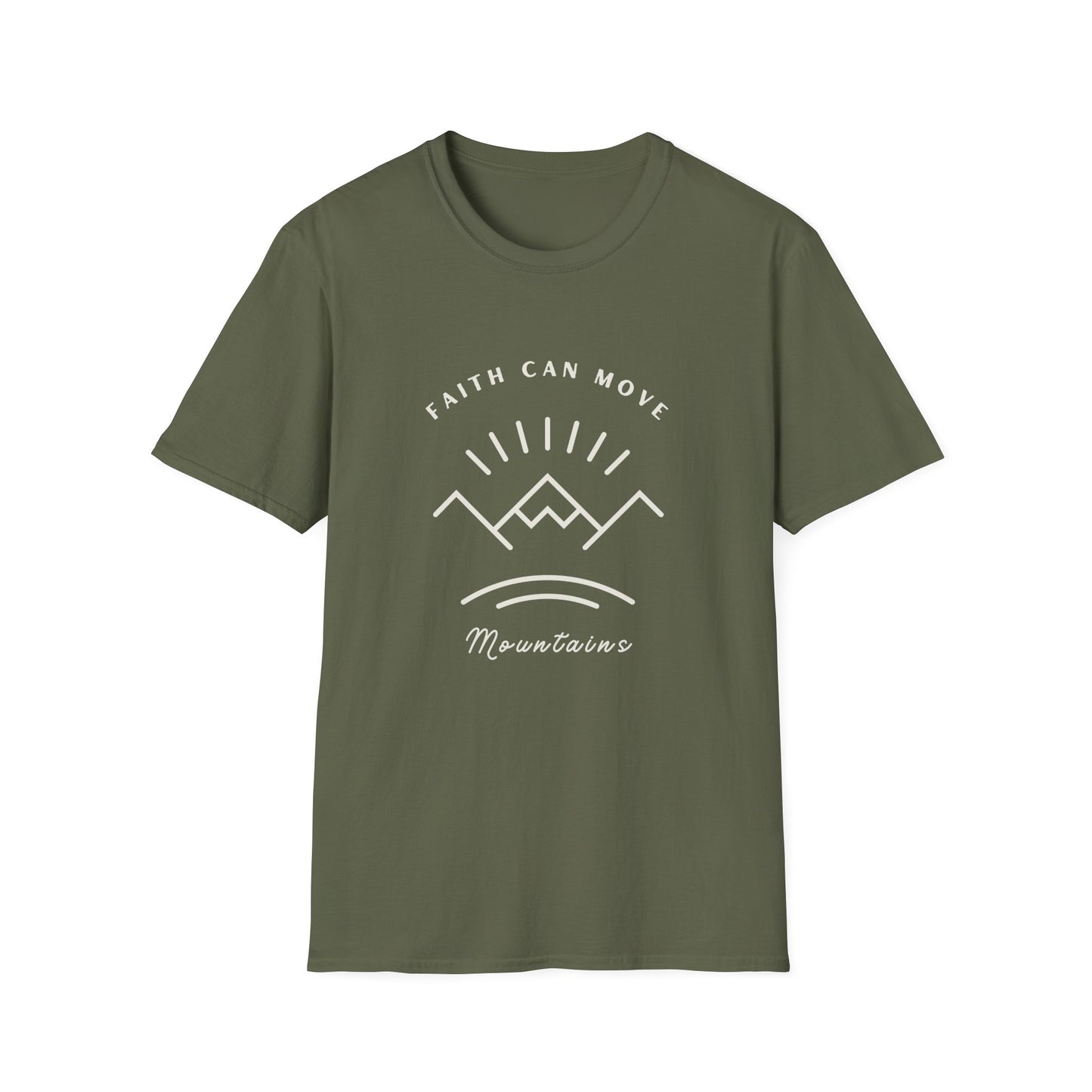 FAITH CAN MOVE MOUNTAINS T-Shirt - Softstyle Unisex